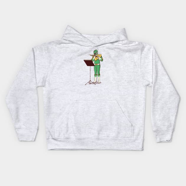 A Flute Interlude In A Minor Kids Hoodie by yortsiraulo